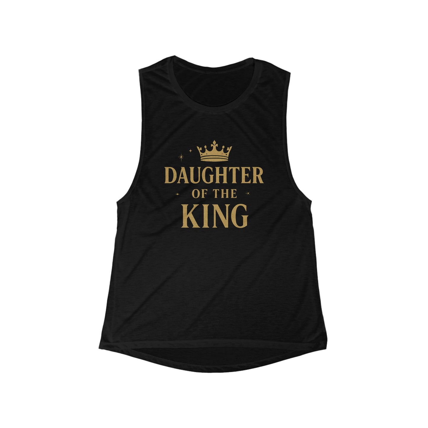 Daughter of the King Muscle Tank, Inspirational Women's Flowy Top, Faith-Based Shirt, Casual Activewear, Perfect Gift for Her