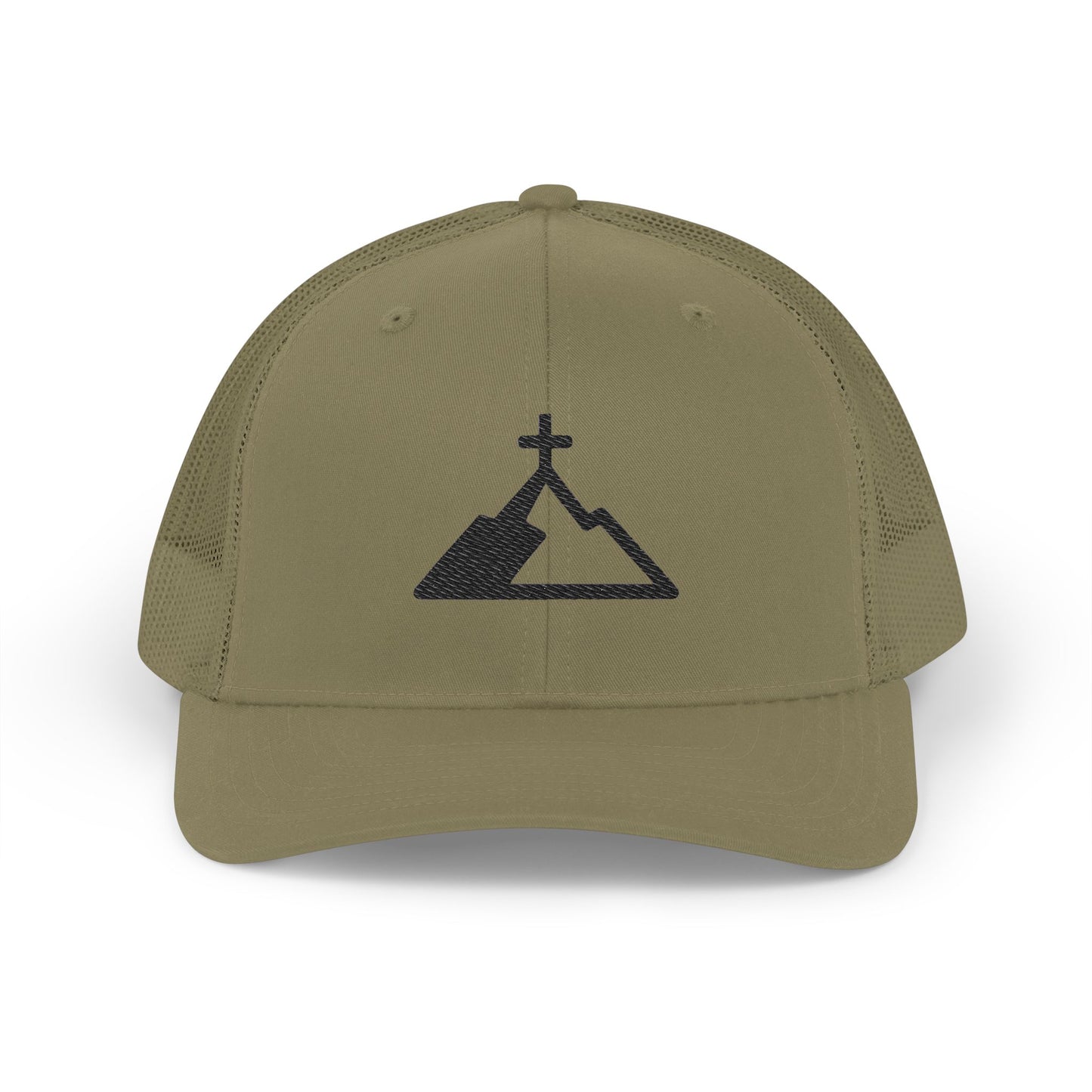 Mountain Cross Snapback Trucker Cap, Outdoor Hat, Travel Gear, Gift for Adventurers, Casual Style, Summer Accessory