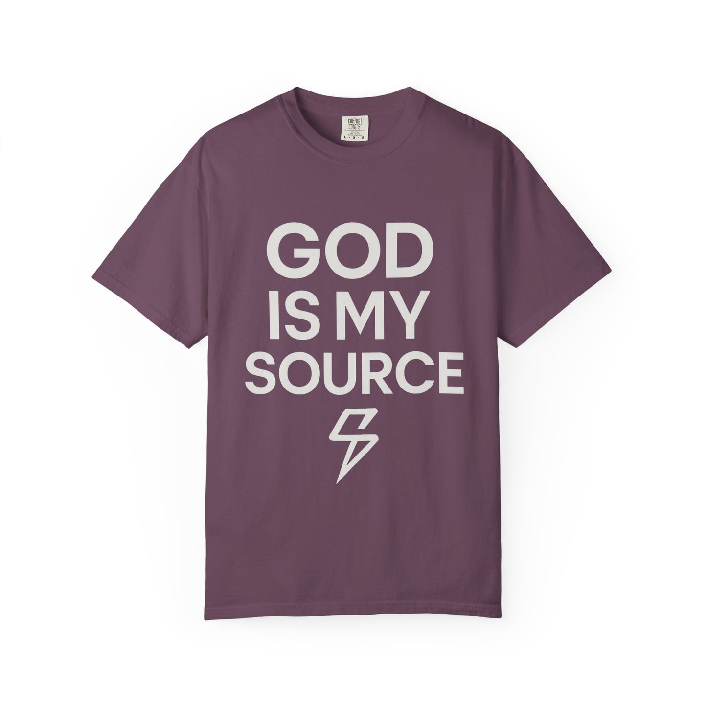 Faith-Inspired Unisex T-Shirt, God is My Source Tee, Religious Apparel, Inspirational Gift, Casual Faith Shirt, Christian Clothing