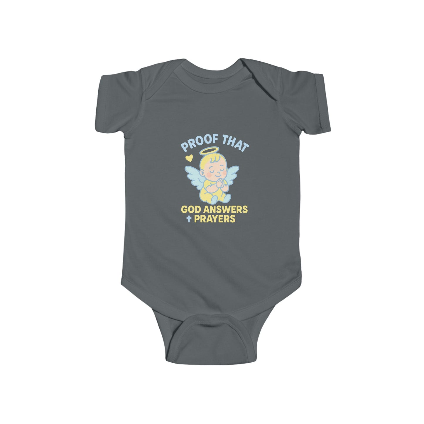 Angelic Baby Bodysuit, Cute Infant Clothes, Proof That God Answers Prayers, Baby Shower Gift, Newborn Outfit, Religious Baby Wear