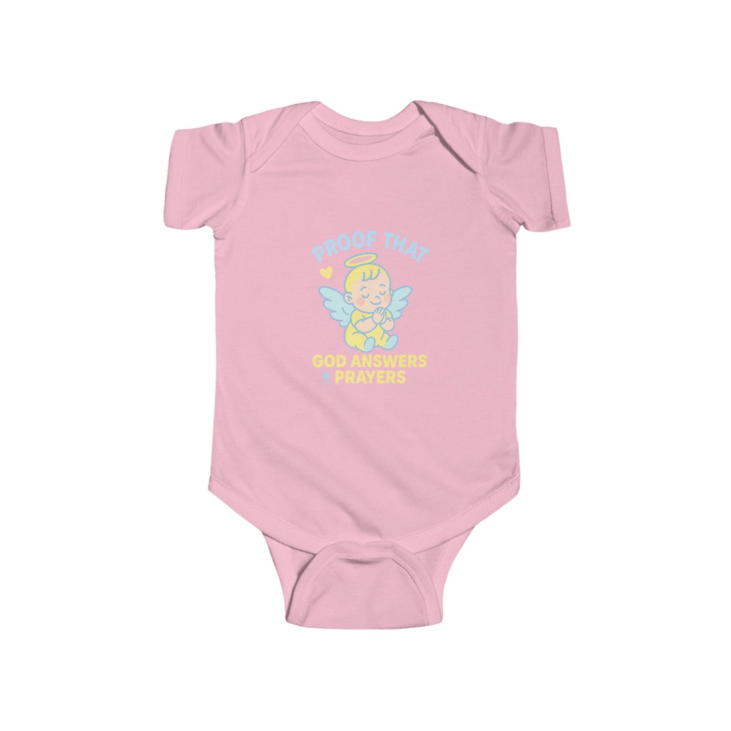 Angelic Baby Bodysuit, Cute Infant Clothes, Proof That God Answers Prayers, Baby Shower Gift, Newborn Outfit, Religious Baby Wear