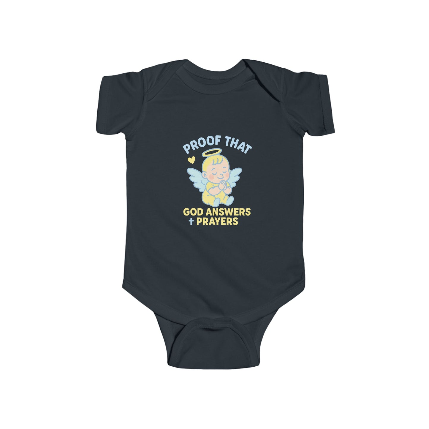 Angelic Baby Bodysuit, Cute Infant Clothes, Proof That God Answers Prayers, Baby Shower Gift, Newborn Outfit, Religious Baby Wear