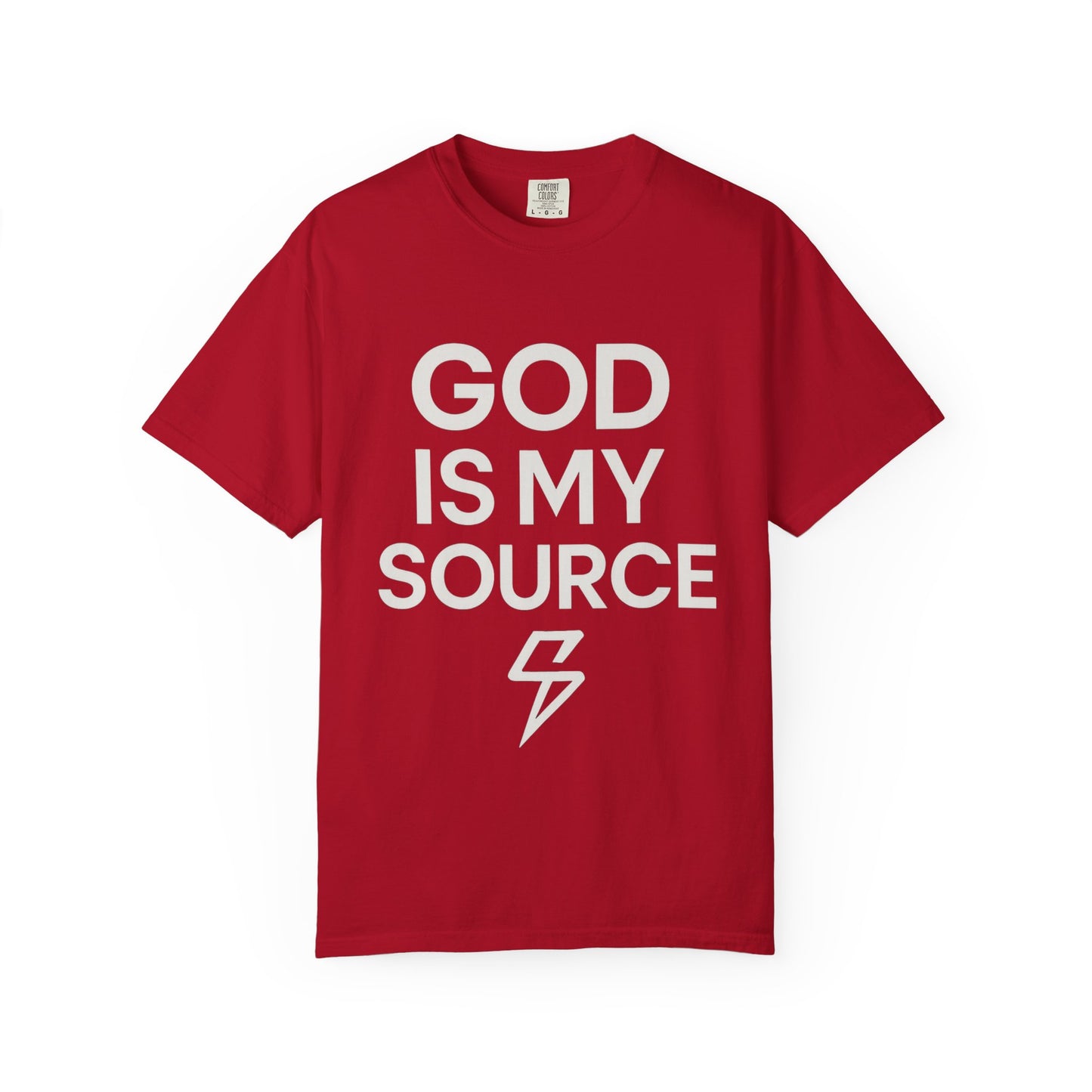 Faith-Inspired Unisex T-Shirt, God is My Source Tee, Religious Apparel, Inspirational Gift, Casual Faith Shirt, Christian Clothing