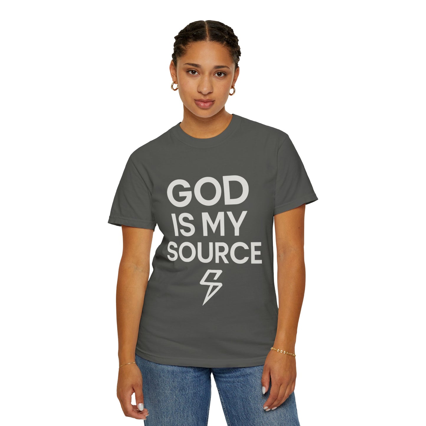 Faith-Inspired Unisex T-Shirt, God is My Source Tee, Religious Apparel, Inspirational Gift, Casual Faith Shirt, Christian Clothing