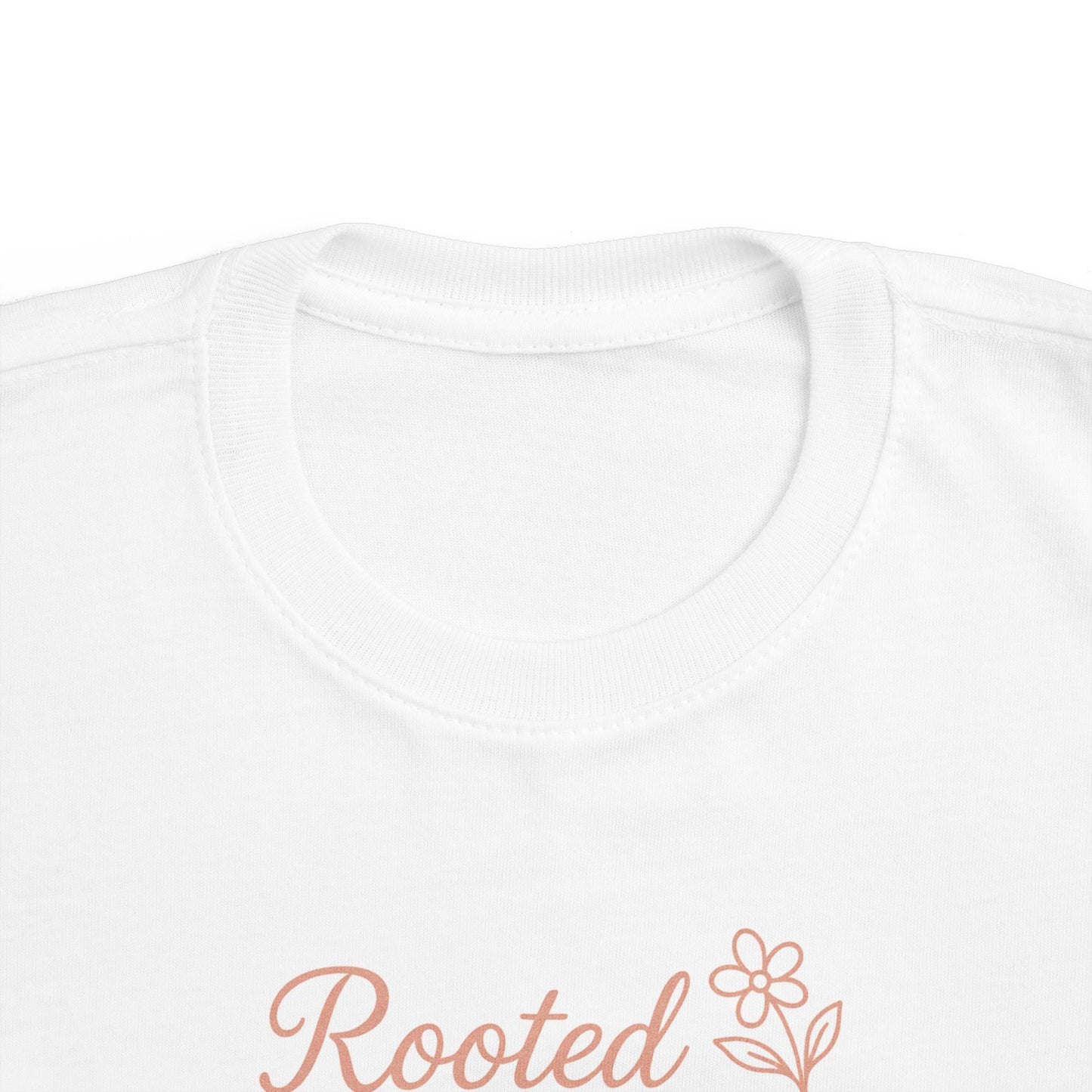 Toddler's Christian Inspirational Tee, Rooted in Christ Shirt, Blooming in Grace, Kids Faith Clothing, Easter Outfit, Baby Shower Gift