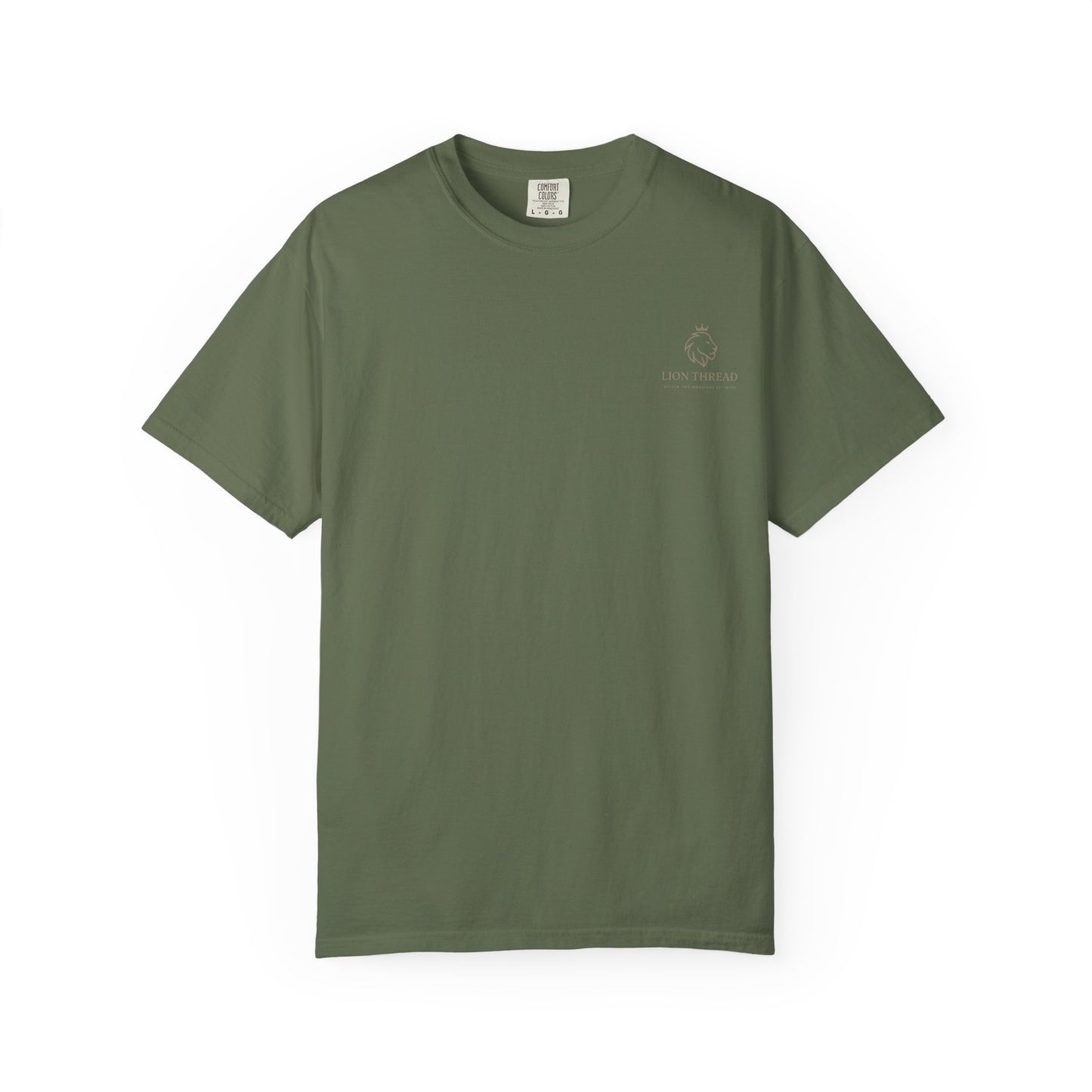 Faith-Inspired Garment-Dyed T-Shirt - Jesus Over Everything, Christian Tee, Inspirational Top, Religious Gift, Everyday Wear