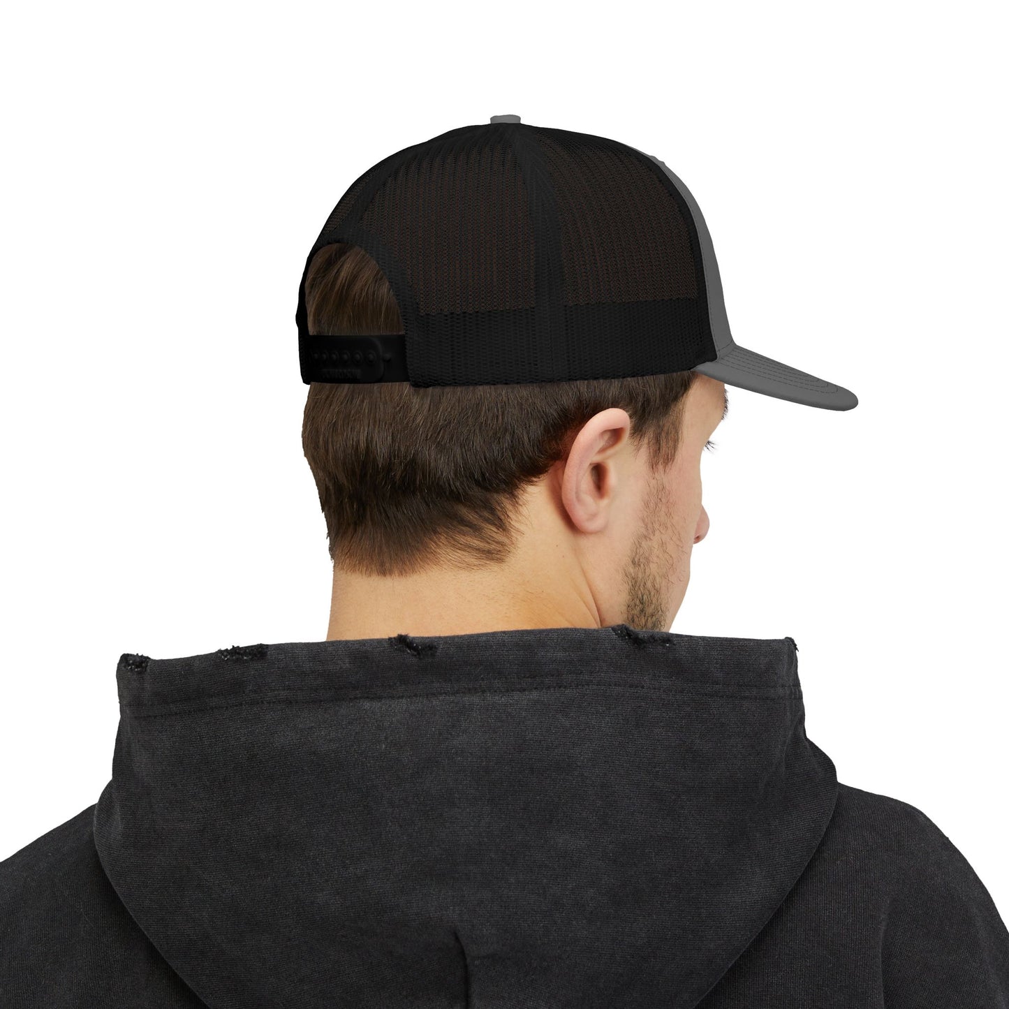 Mountain Cross Snapback Trucker Cap, Outdoor Hat, Travel Gear, Gift for Adventurers, Casual Style, Summer Accessory