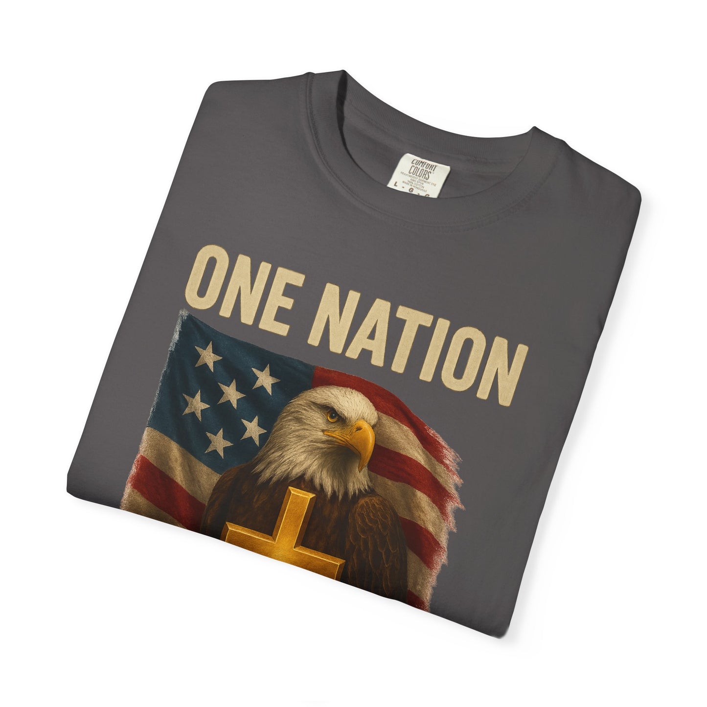 Patriotic Christian Eagle T-Shirt, Unisex Tee, American Flag Shirt, One Nation Under God Apparel, Independence Day Gift