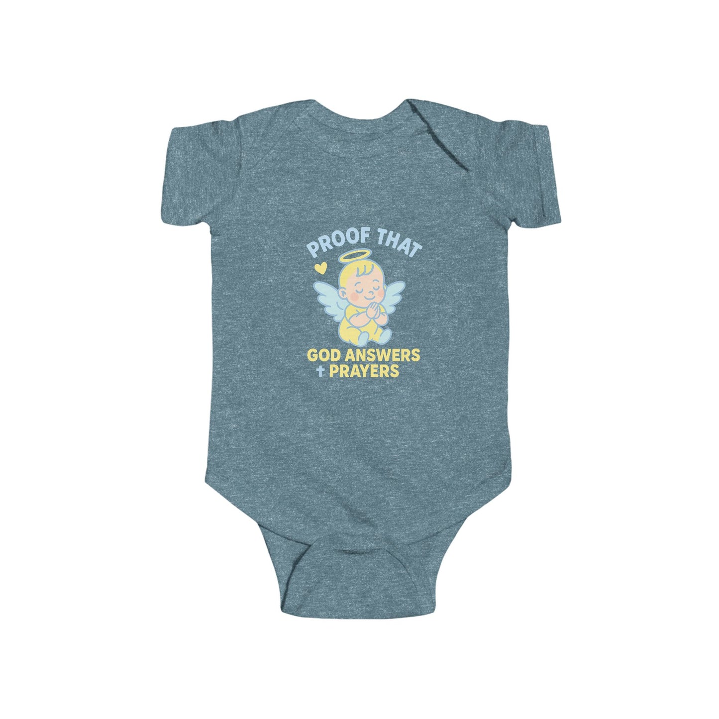 Angelic Baby Bodysuit, Cute Infant Clothes, Proof That God Answers Prayers, Baby Shower Gift, Newborn Outfit, Religious Baby Wear