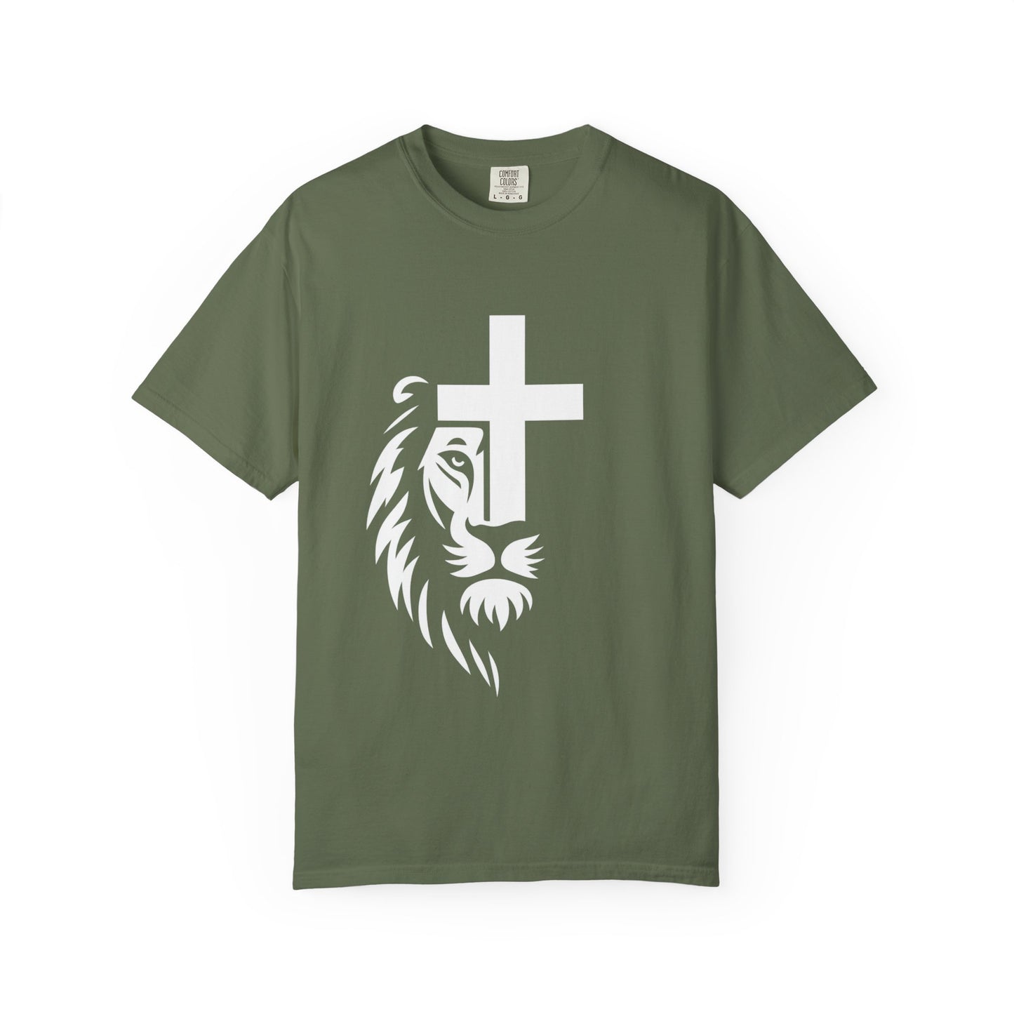 Faith-Inspired Lion T-Shirt, Christian Apparel, Unisex Tee, Spiritual Gift, Casual Wear, Unique Religious Shirt