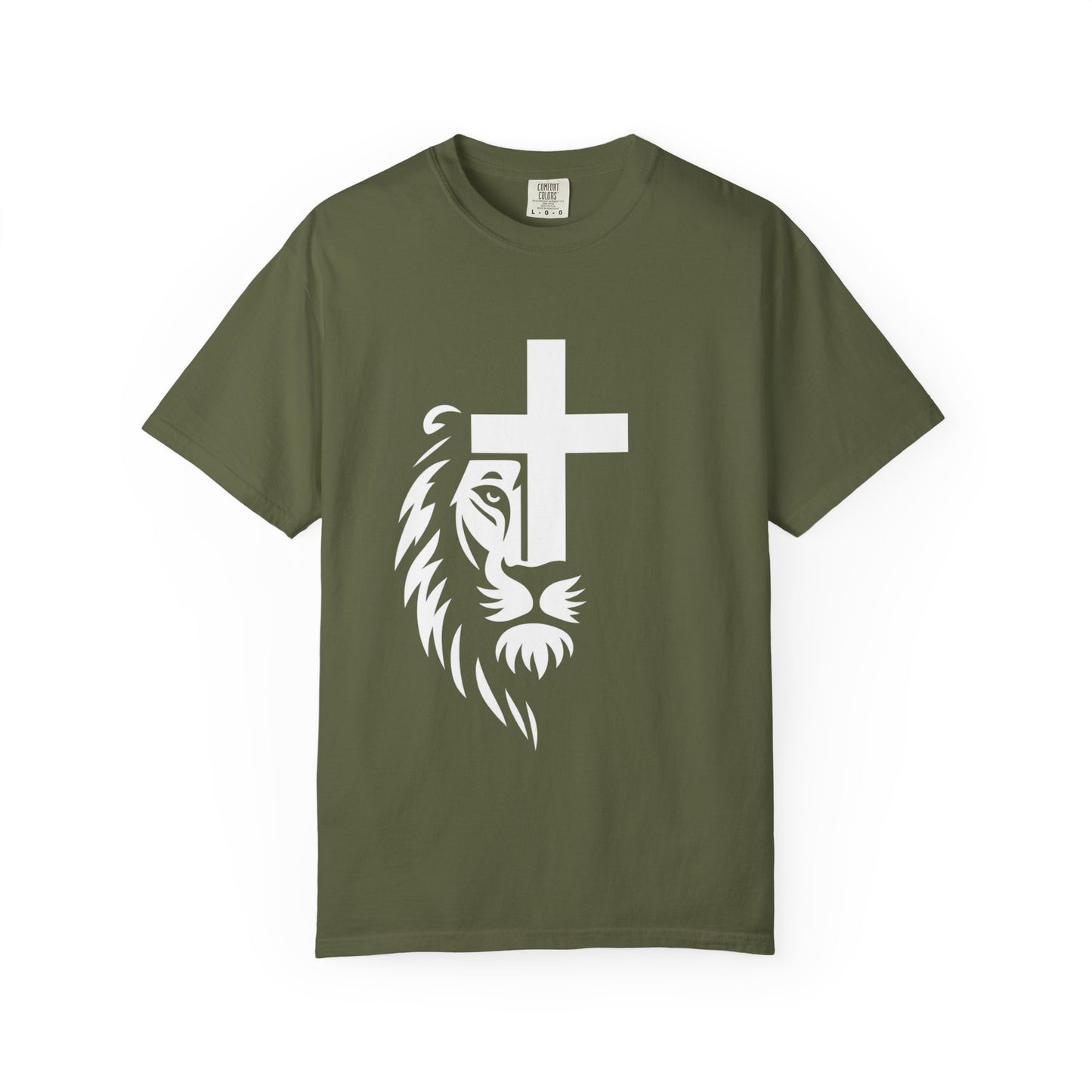Faith-Inspired Lion T-Shirt, Christian Apparel, Unisex Tee, Spiritual Gift, Casual Wear, Unique Religious Shirt