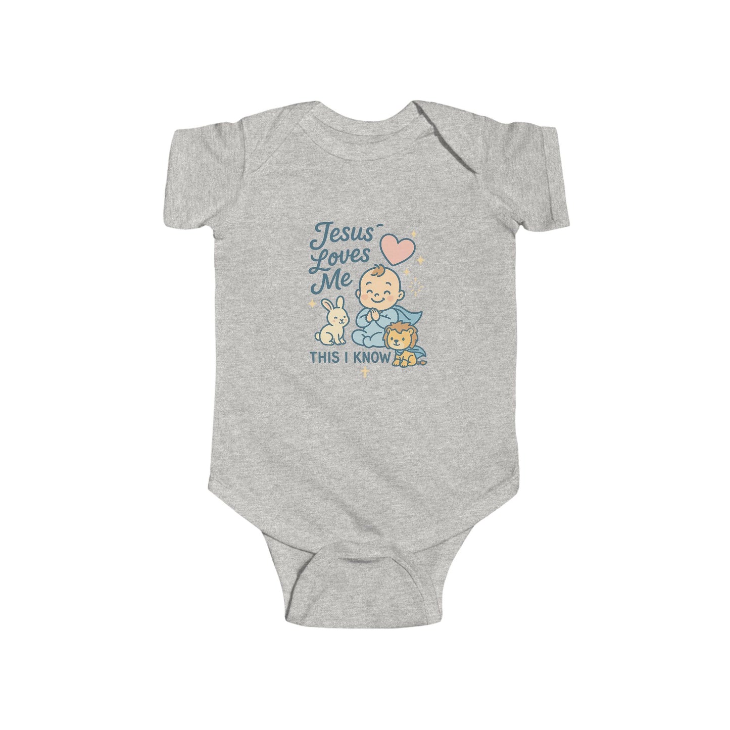 Jesus Loves Me Baby Bodysuit, Cute Infant Outfit, Baby Shower Gift, Newborn Clothes, Kids Fashion, Faith-Themed Apparel