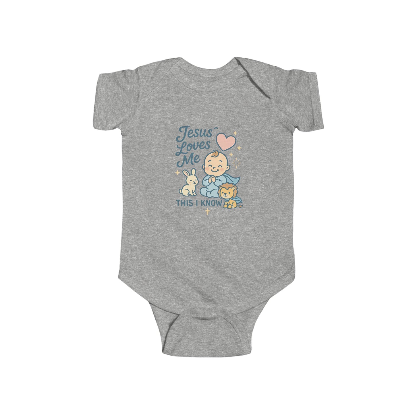 Jesus Loves Me Baby Bodysuit, Cute Infant Outfit, Baby Shower Gift, Newborn Clothes, Kids Fashion, Faith-Themed Apparel