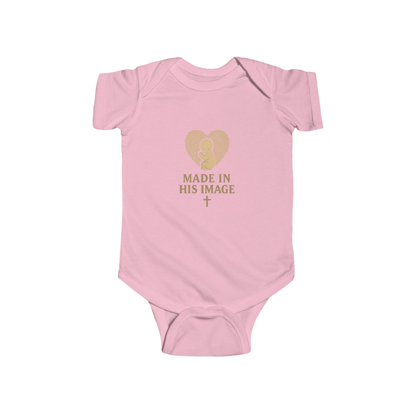 Infant Bodysuit - Made in His Image, Cute Baby Shower Gift, Faith-Inspired Outfit, Christian Baby Apparel, Newborn Onesie