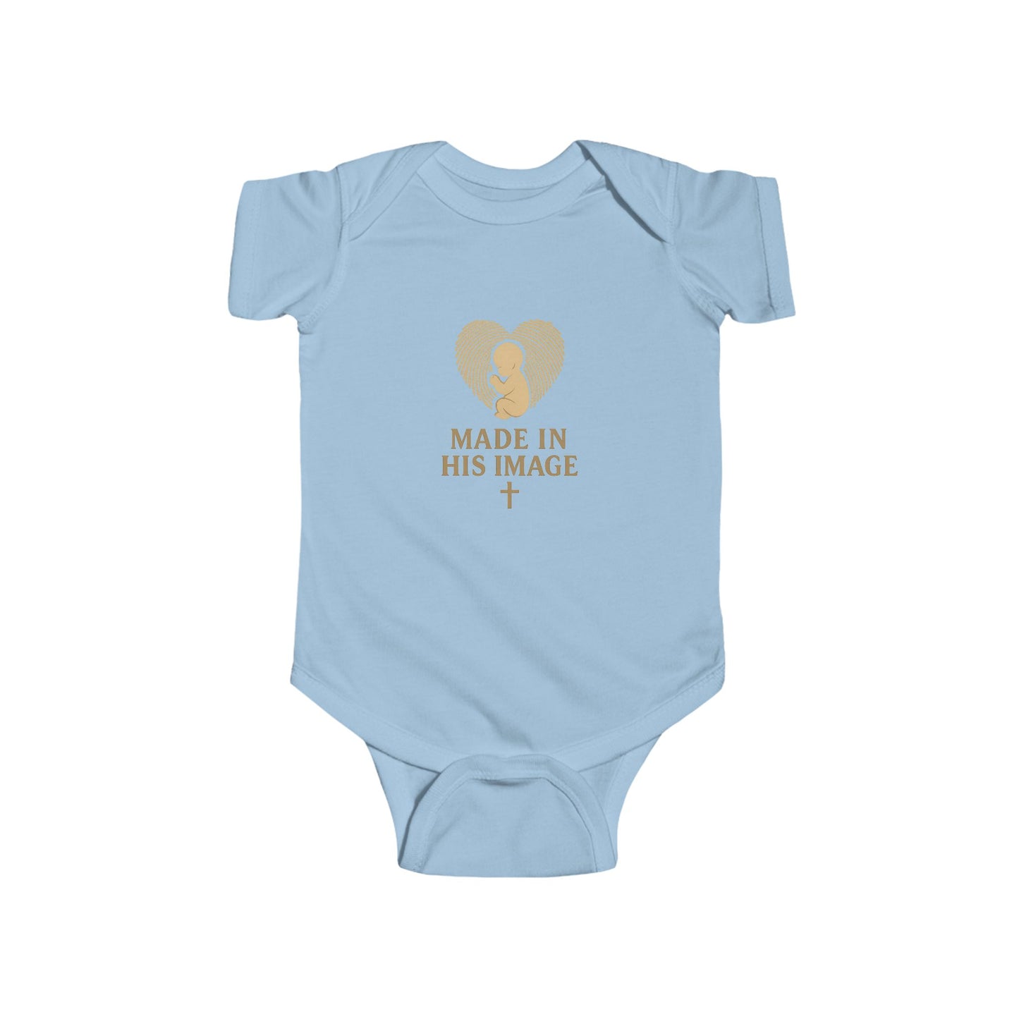 Infant Bodysuit - Made in His Image, Cute Baby Shower Gift, Faith-Inspired Outfit, Christian Baby Apparel, Newborn Onesie