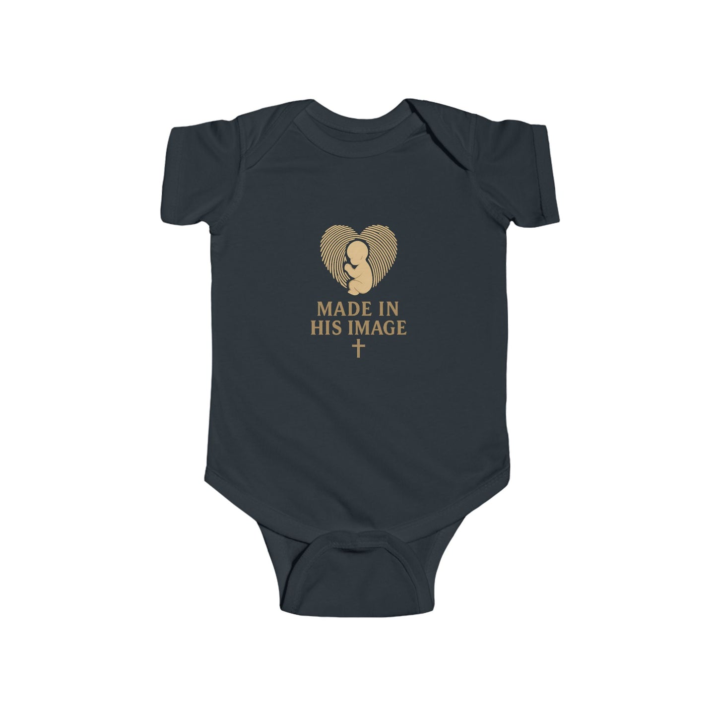 Infant Bodysuit - Made in His Image, Cute Baby Shower Gift, Faith-Inspired Outfit, Christian Baby Apparel, Newborn Onesie