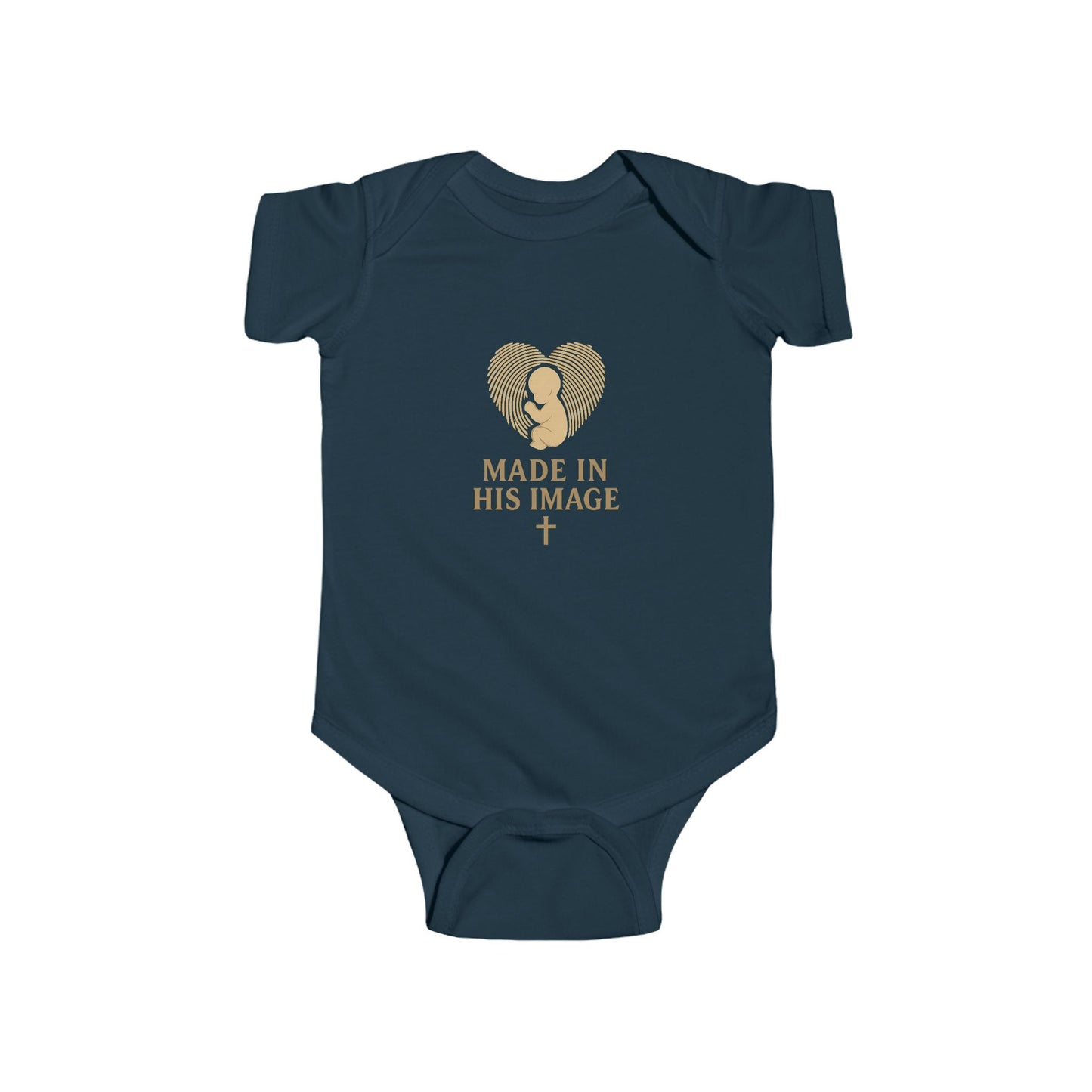 Infant Bodysuit - Made in His Image, Cute Baby Shower Gift, Faith-Inspired Outfit, Christian Baby Apparel, Newborn Onesie