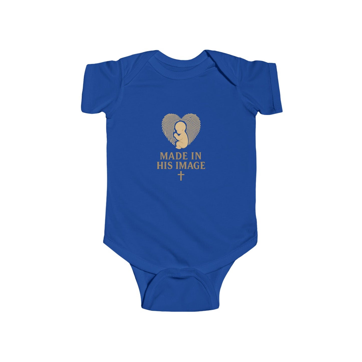Infant Bodysuit - Made in His Image, Cute Baby Shower Gift, Faith-Inspired Outfit, Christian Baby Apparel, Newborn Onesie