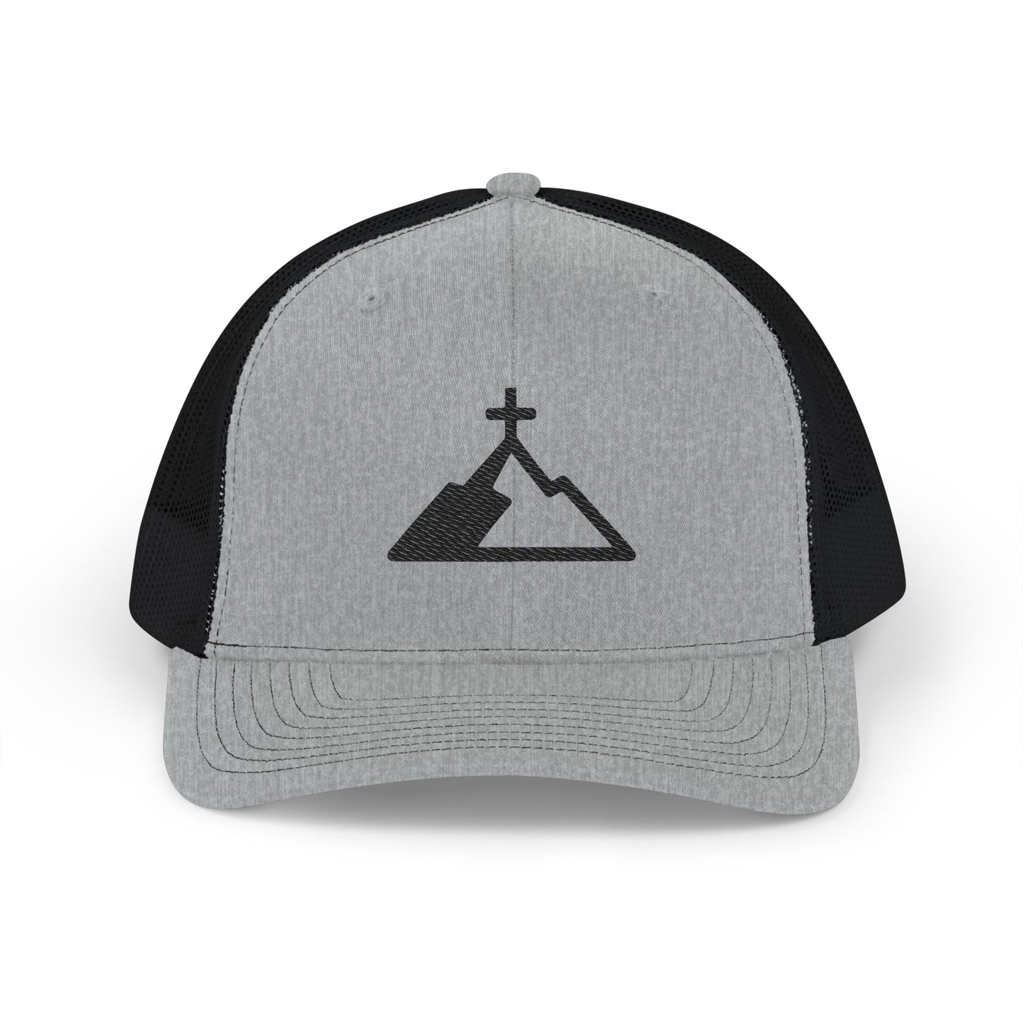 Mountain Cross Snapback Trucker Cap, Outdoor Hat, Travel Gear, Gift for Adventurers, Casual Style, Summer Accessory