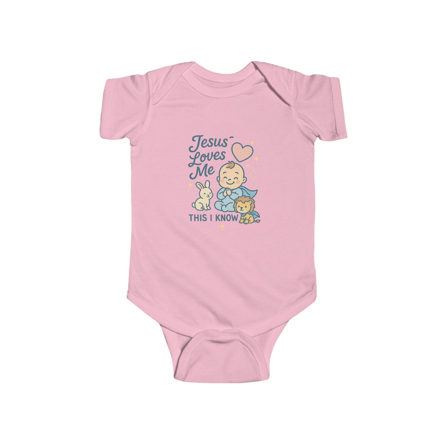 Jesus Loves Me Baby Bodysuit, Cute Infant Outfit, Baby Shower Gift, Newborn Clothes, Kids Fashion, Faith-Themed Apparel