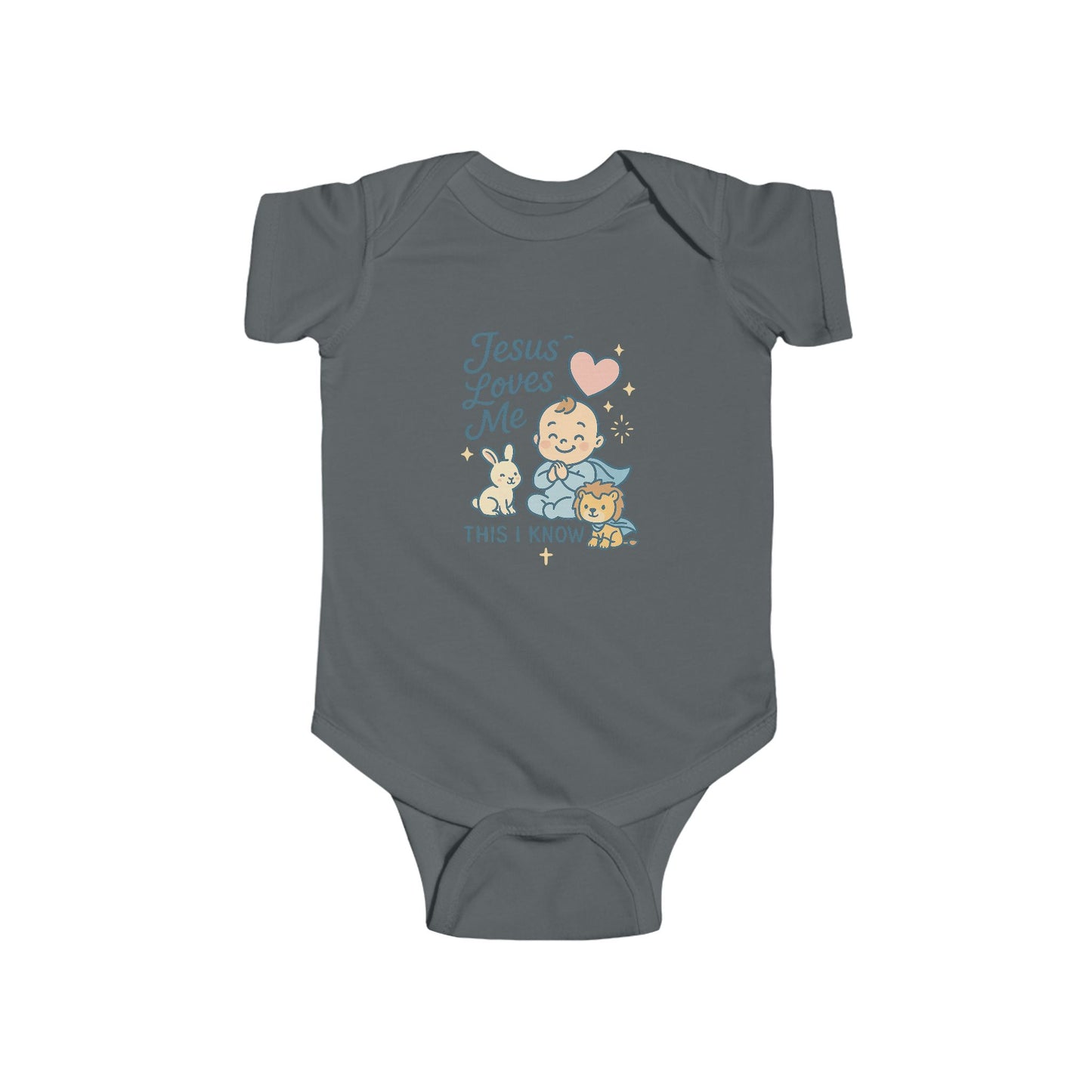 Jesus Loves Me Baby Bodysuit, Cute Infant Outfit, Baby Shower Gift, Newborn Clothes, Kids Fashion, Faith-Themed Apparel