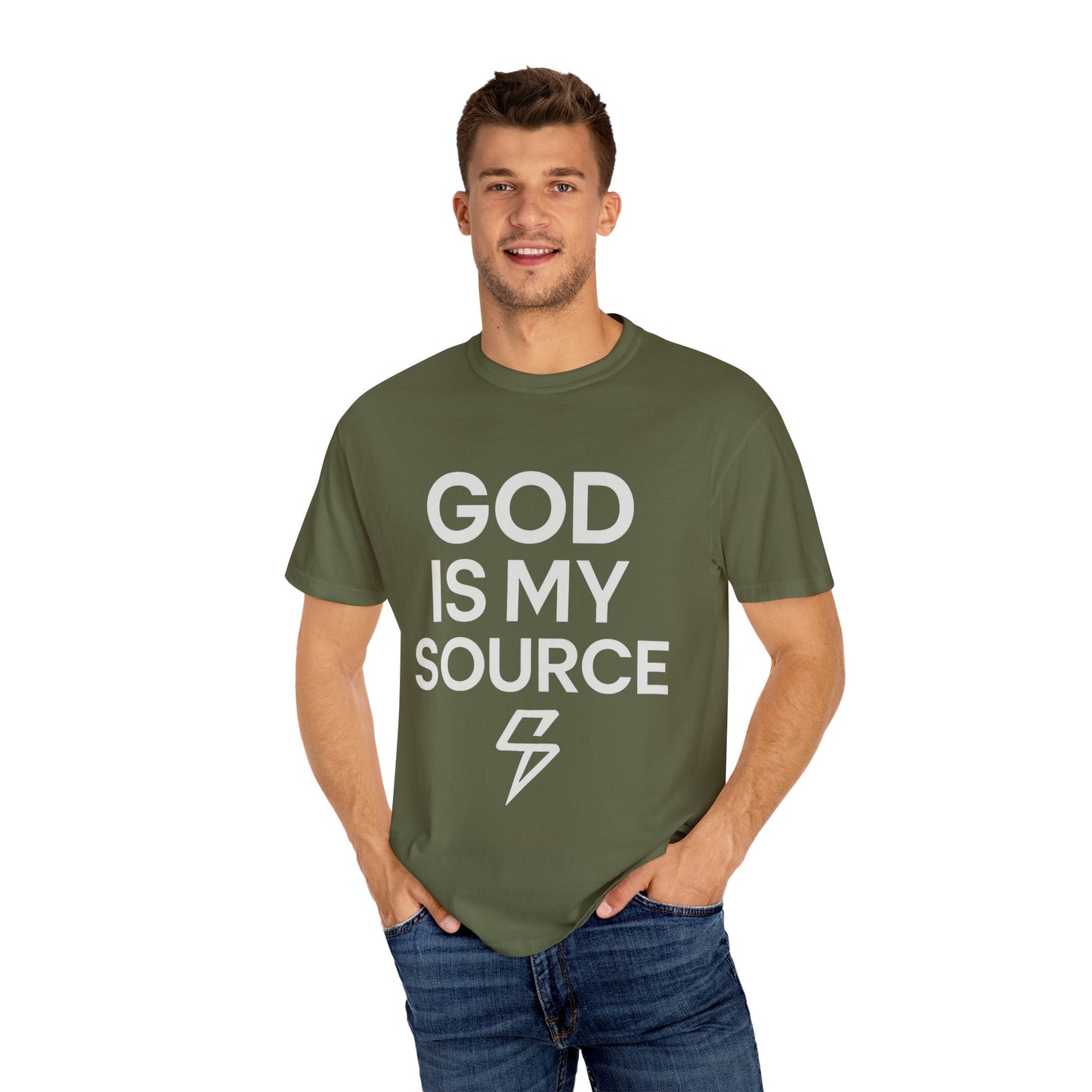 Faith-Inspired Unisex T-Shirt, God is My Source Tee, Religious Apparel, Inspirational Gift, Casual Faith Shirt, Christian Clothing
