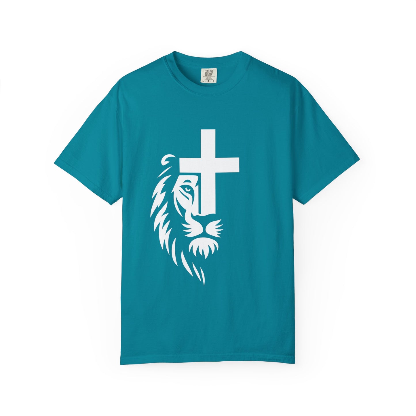 Faith-Inspired Lion T-Shirt, Christian Apparel, Unisex Tee, Spiritual Gift, Casual Wear, Unique Religious Shirt