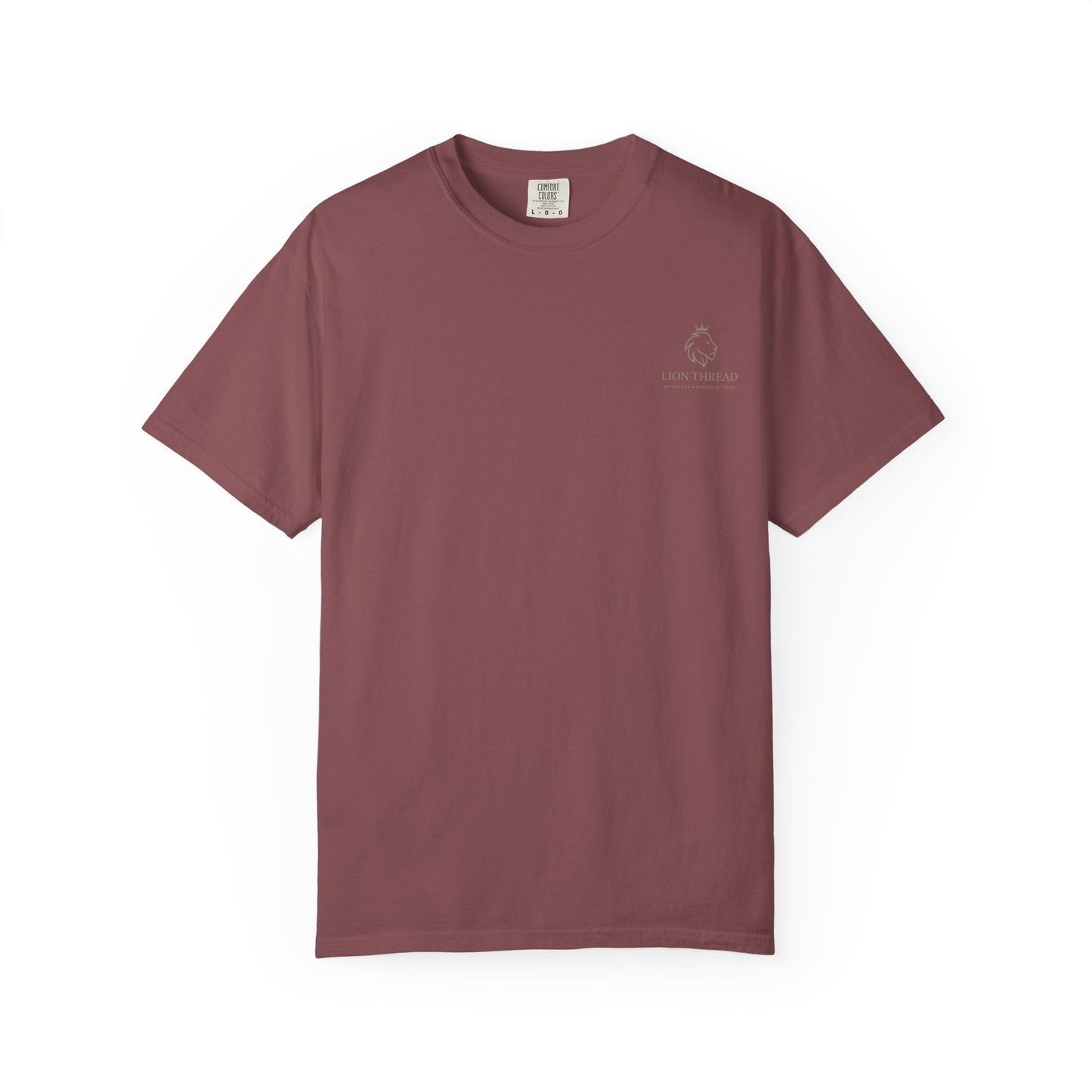 Faith-Inspired Garment-Dyed T-Shirt - Jesus Over Everything, Christian Tee, Inspirational Top, Religious Gift, Everyday Wear