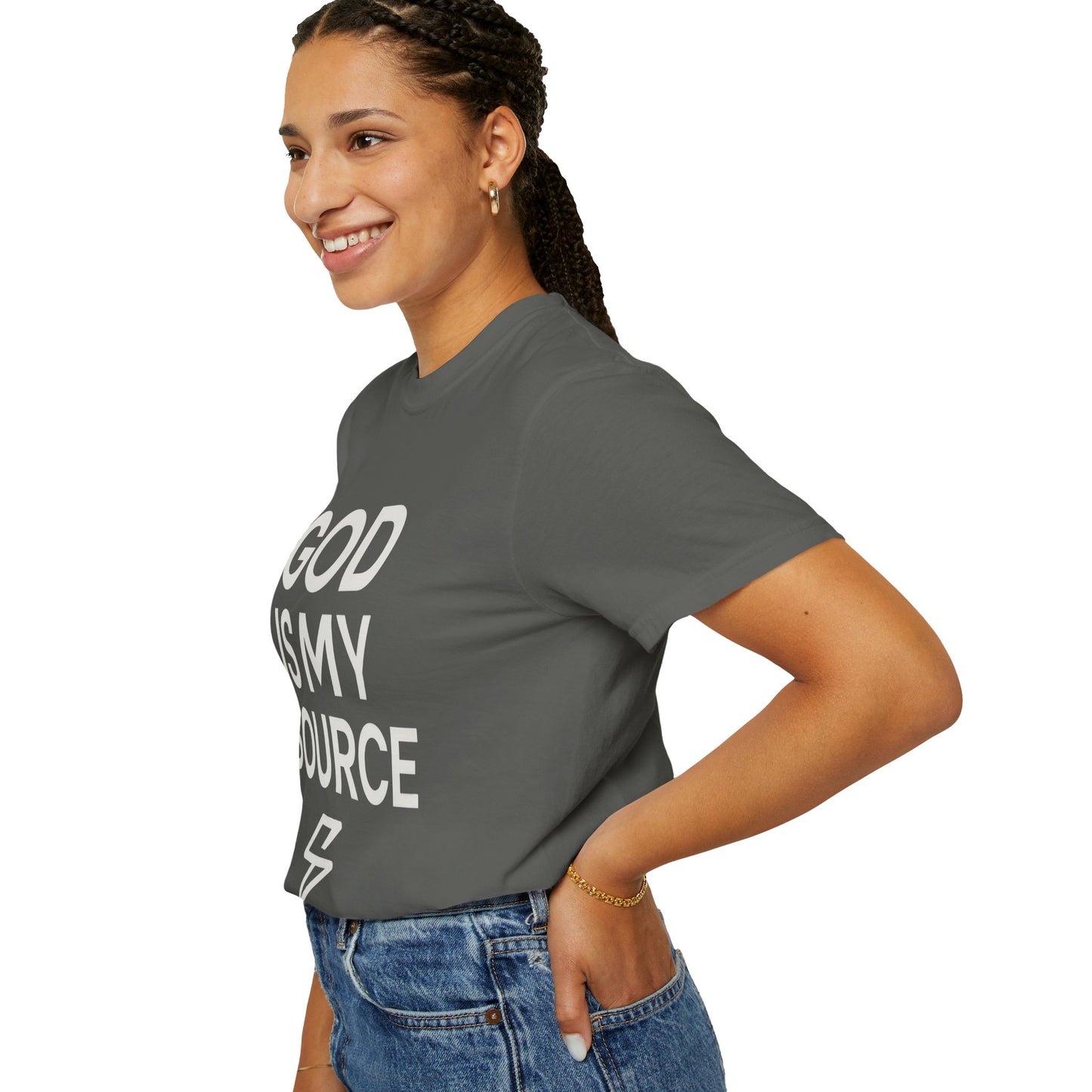 Faith-Inspired Unisex T-Shirt, God is My Source Tee, Religious Apparel, Inspirational Gift, Casual Faith Shirt, Christian Clothing