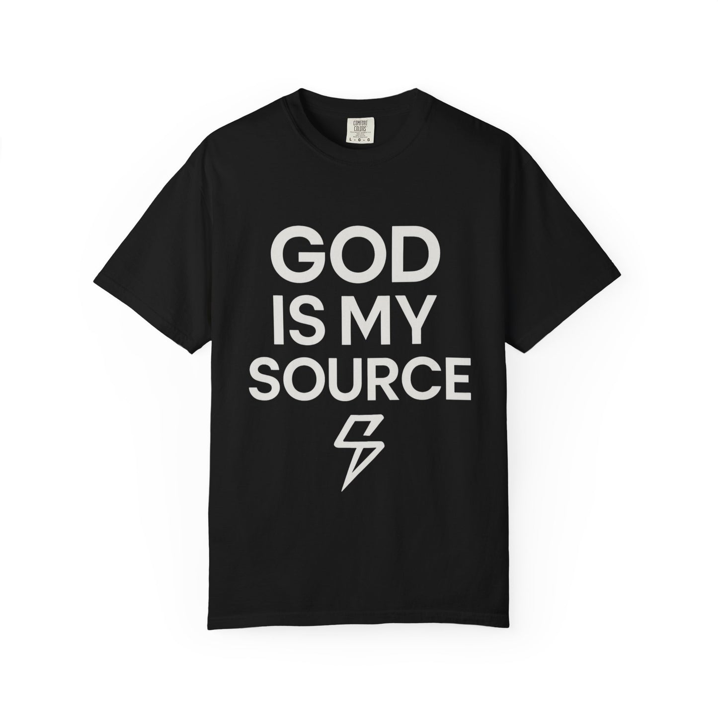 Faith-Inspired Unisex T-Shirt, God is My Source Tee, Religious Apparel, Inspirational Gift, Casual Faith Shirt, Christian Clothing