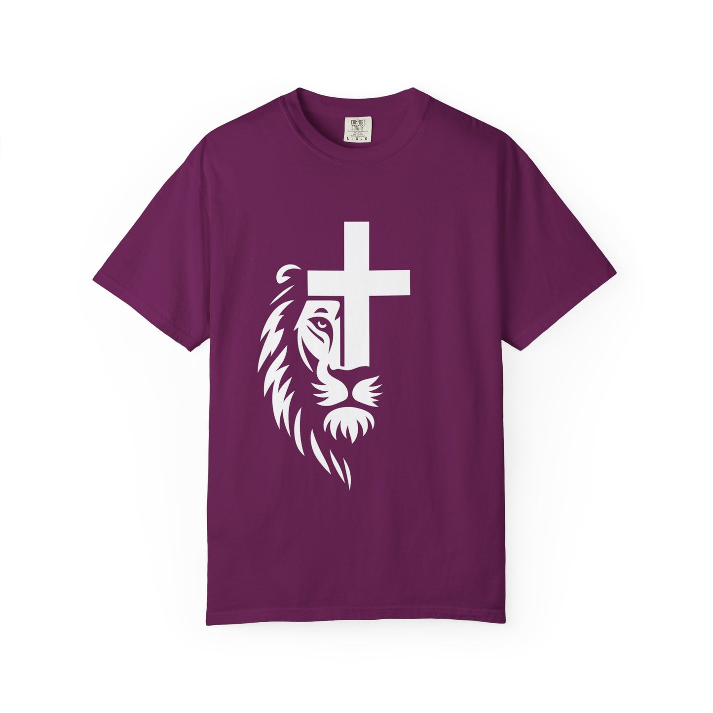 Faith-Inspired Lion T-Shirt, Christian Apparel, Unisex Tee, Spiritual Gift, Casual Wear, Unique Religious Shirt