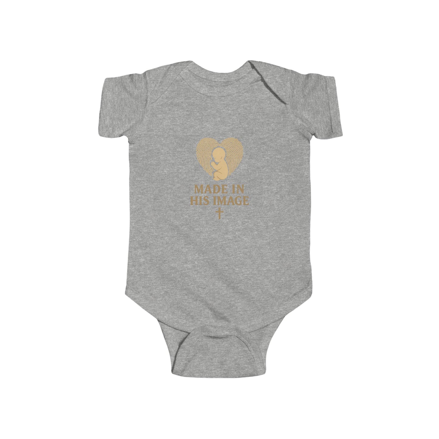 Infant Bodysuit - Made in His Image, Cute Baby Shower Gift, Faith-Inspired Outfit, Christian Baby Apparel, Newborn Onesie