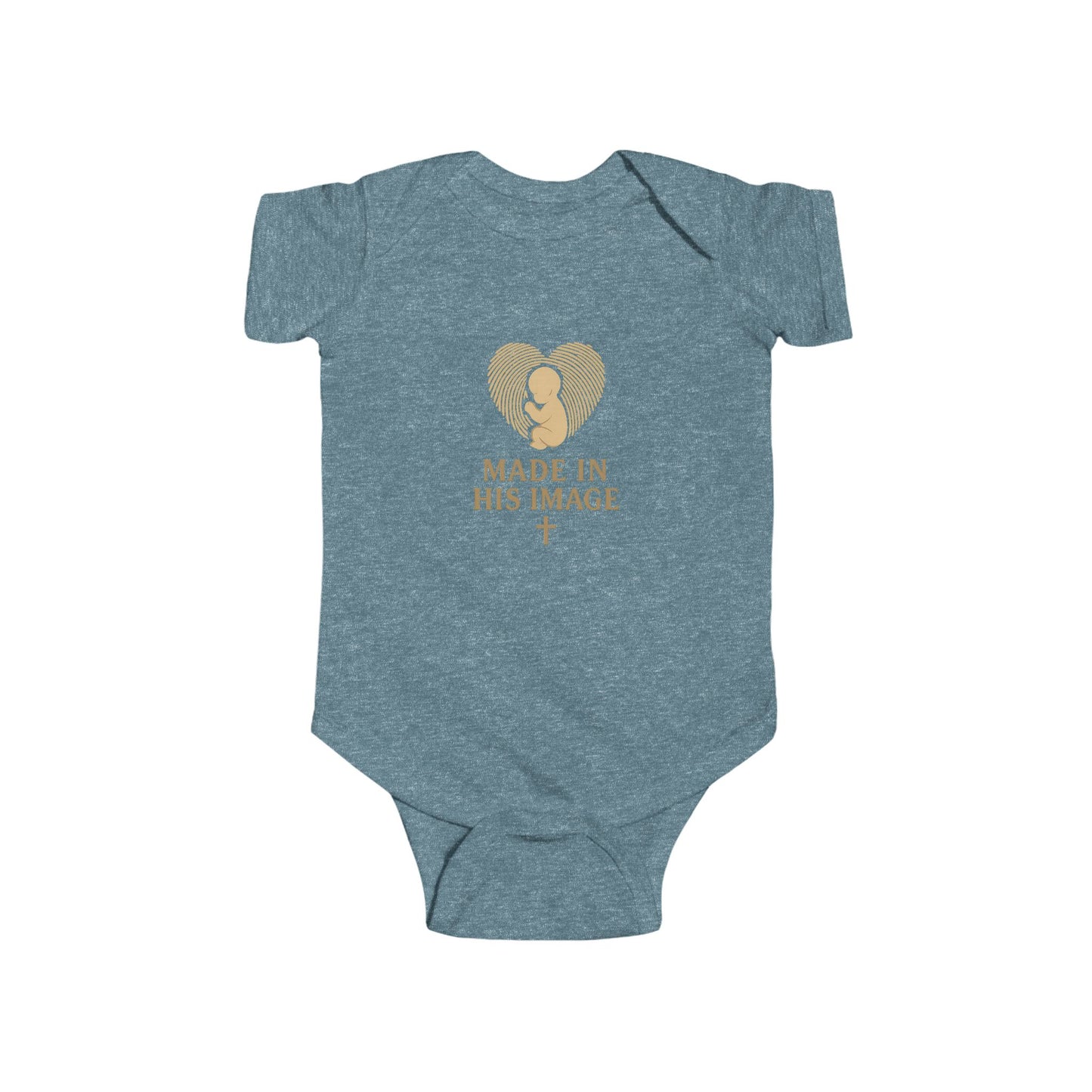 Infant Bodysuit - Made in His Image, Cute Baby Shower Gift, Faith-Inspired Outfit, Christian Baby Apparel, Newborn Onesie