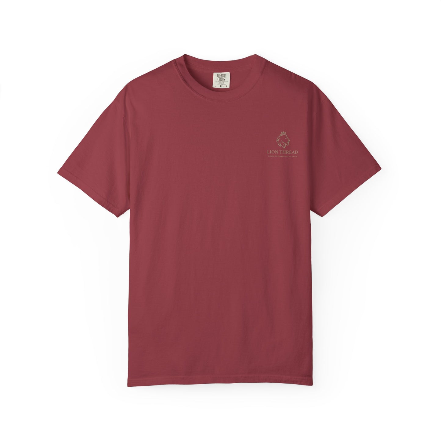 Faith-Inspired Garment-Dyed T-Shirt - Jesus Over Everything, Christian Tee, Inspirational Top, Religious Gift, Everyday Wear