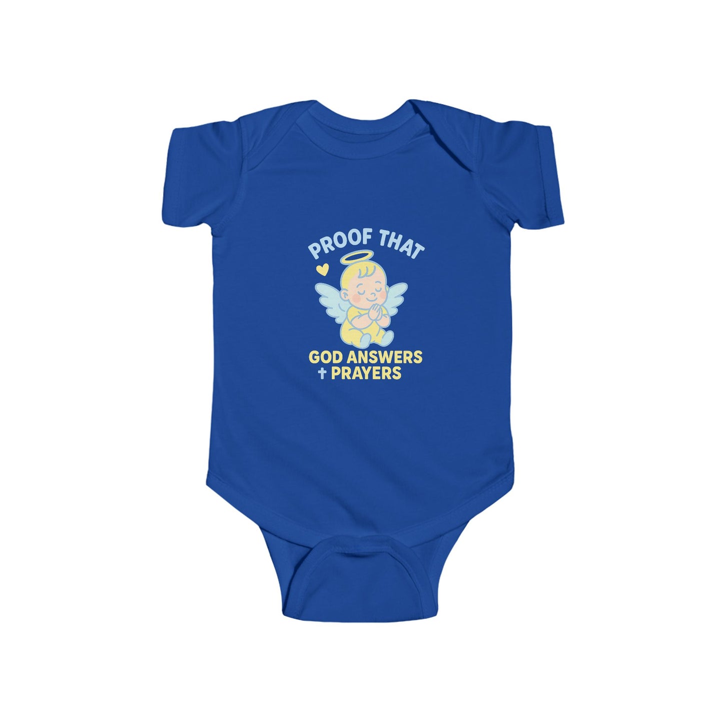 Angelic Baby Bodysuit, Cute Infant Clothes, Proof That God Answers Prayers, Baby Shower Gift, Newborn Outfit, Religious Baby Wear