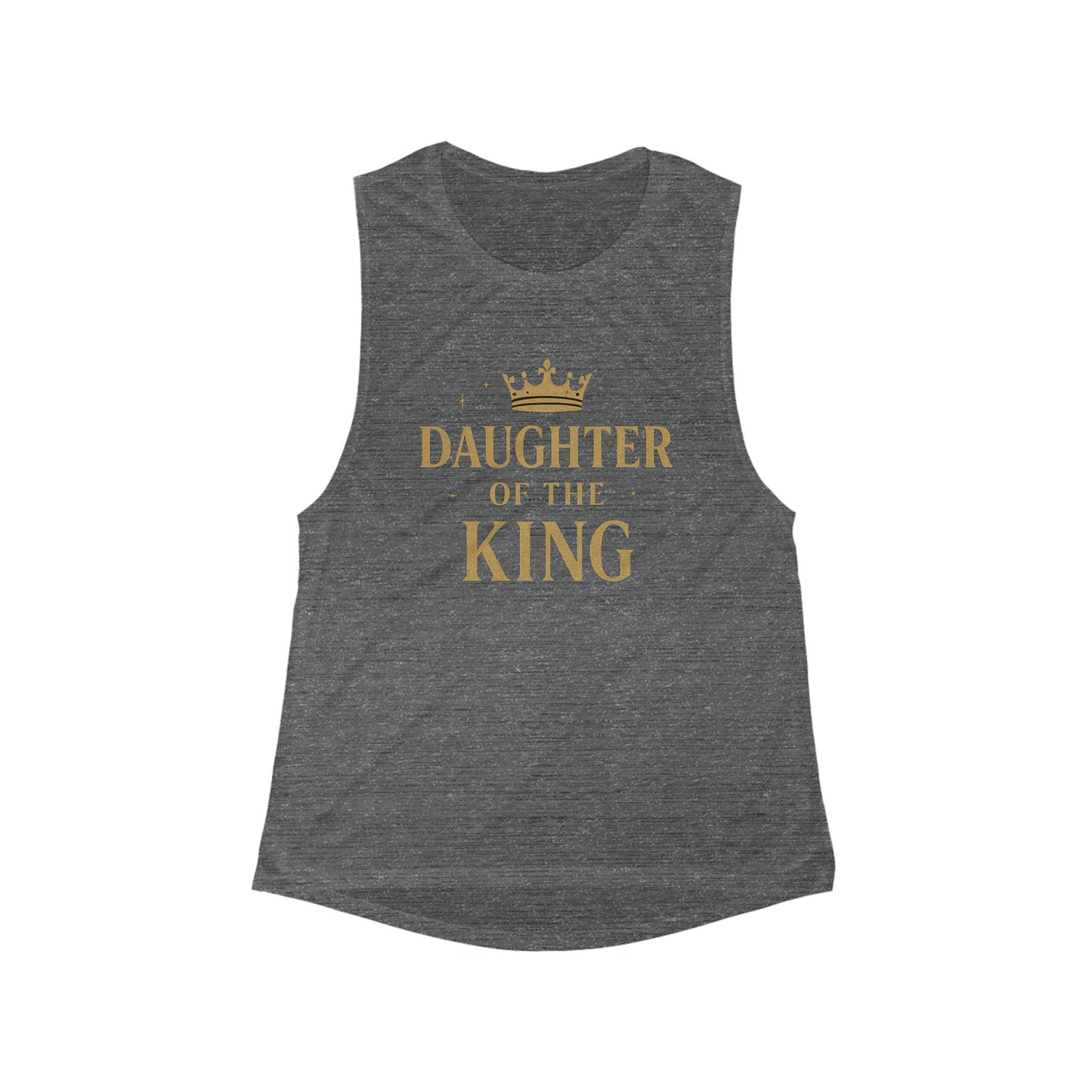 Daughter of the King Muscle Tank, Inspirational Women's Flowy Top, Faith-Based Shirt, Casual Activewear, Perfect Gift for Her