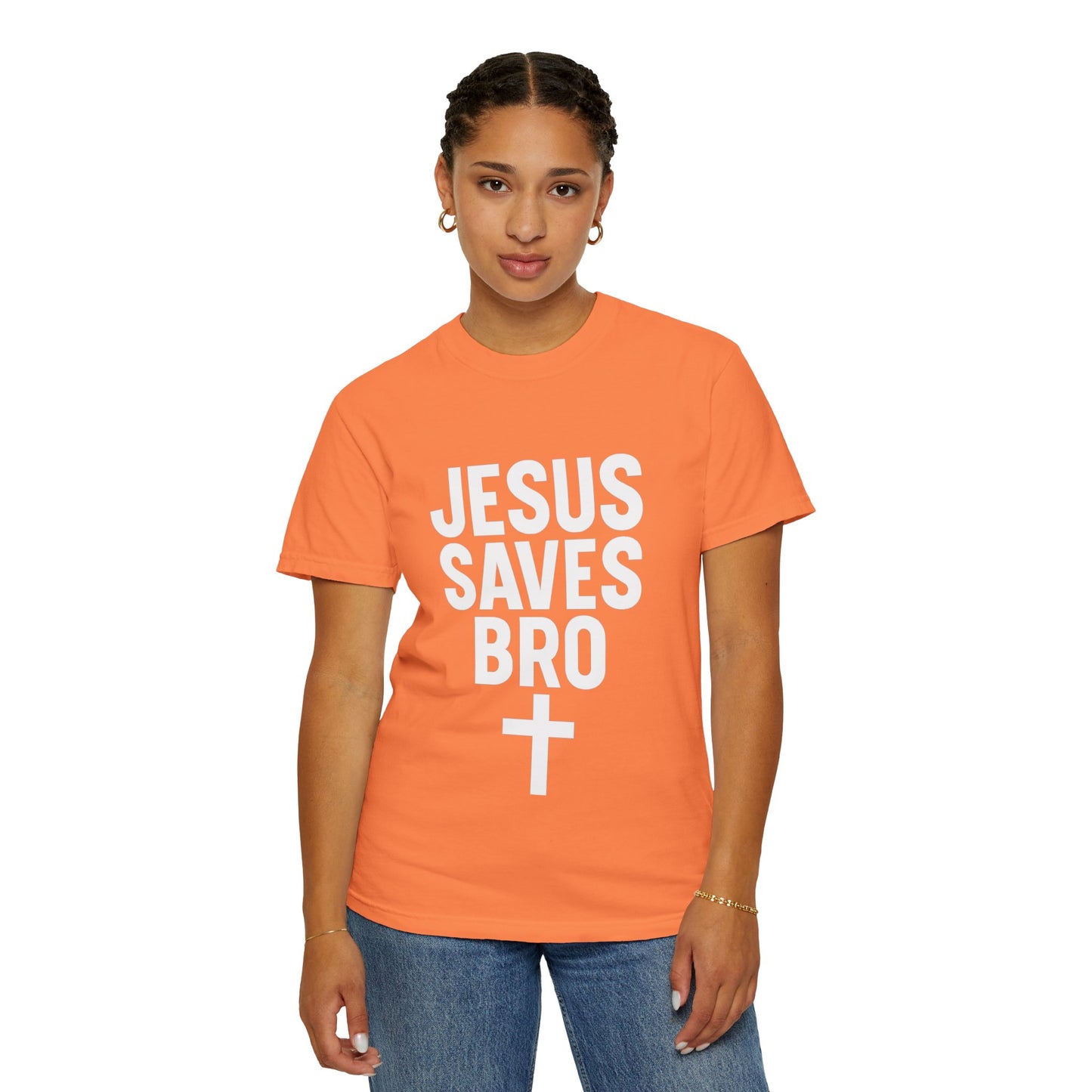 Copy of Jesus Saves Bro T-Shirt | Unisex Garment-Dyed Tee | Faith-Based Apparel, Christian T-Shirt, Casual Wear, Gift for Friends
