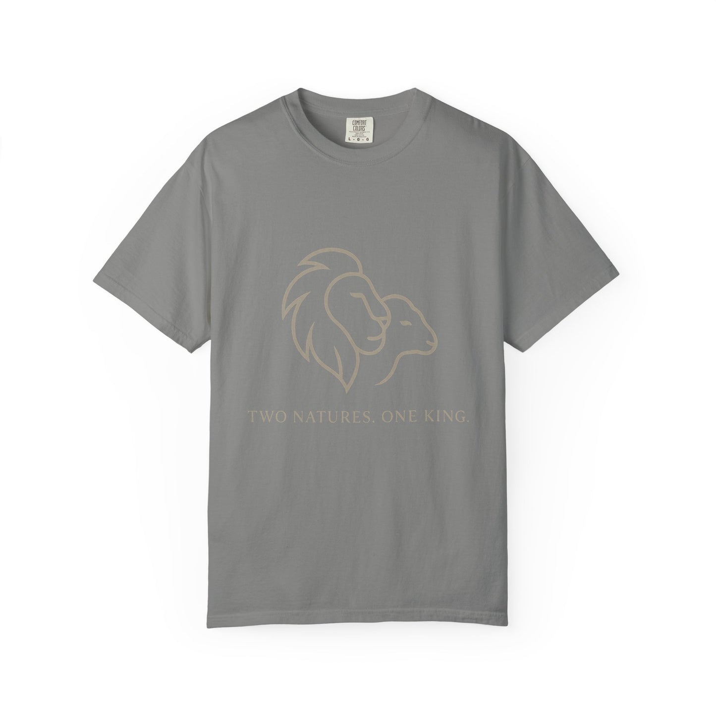 Garment-Dyed T-shirt with Inspirational Lion Design, Unisex Graphic Tee, Comfortable Casual Wear, Perfect Gift, Nature Lover Apparel