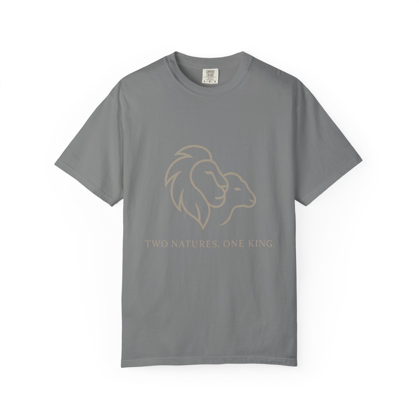 Garment-Dyed T-shirt with Inspirational Lion Design, Unisex Graphic Tee, Comfortable Casual Wear, Perfect Gift, Nature Lover Apparel