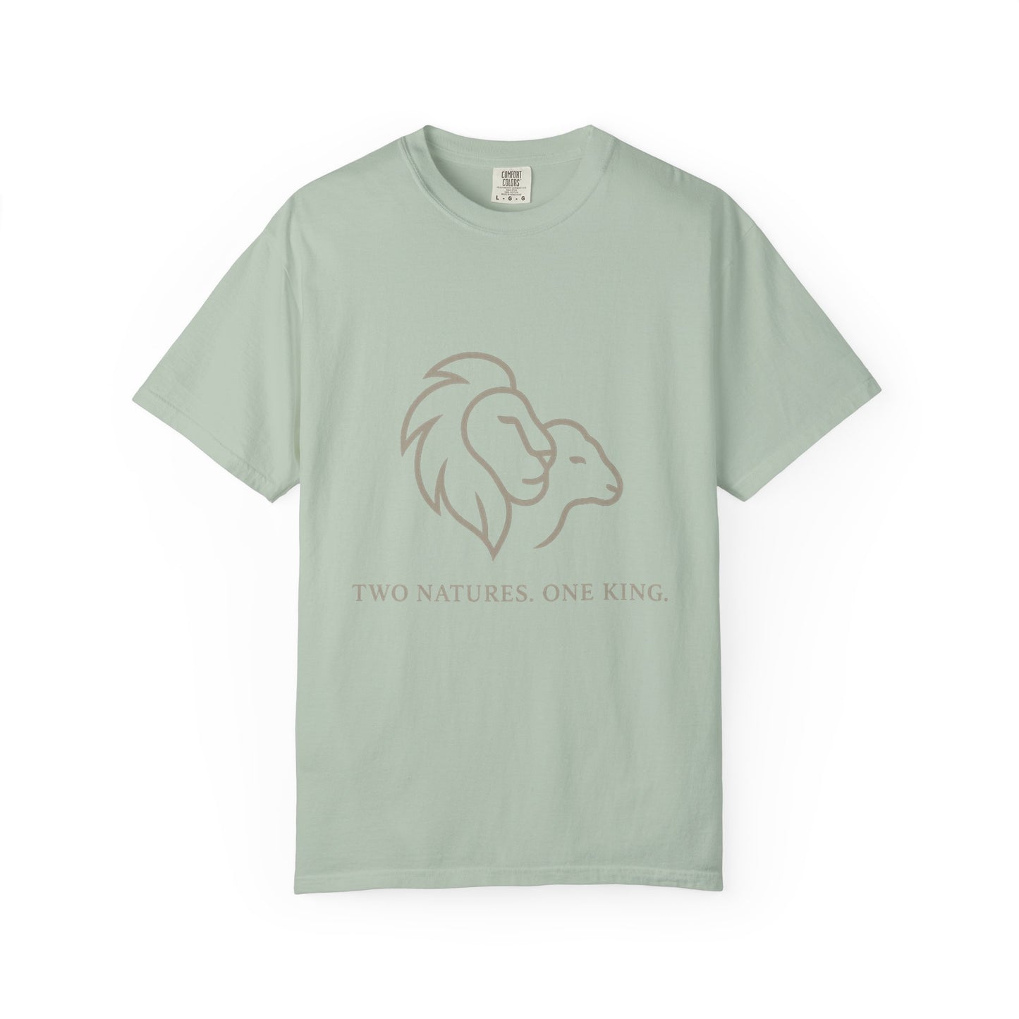 Garment-Dyed T-shirt with Inspirational Lion Design, Unisex Graphic Tee, Comfortable Casual Wear, Perfect Gift, Nature Lover Apparel