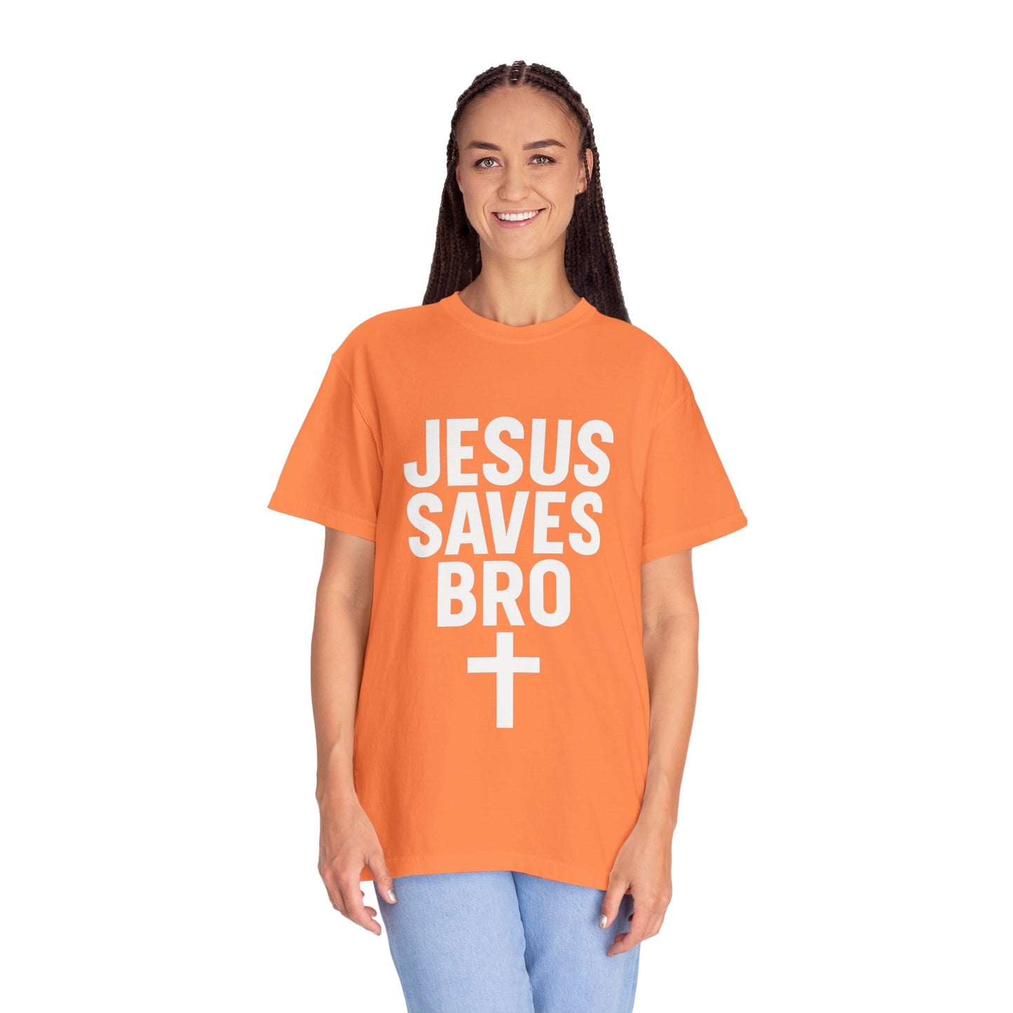 Copy of Jesus Saves Bro T-Shirt | Unisex Garment-Dyed Tee | Faith-Based Apparel, Christian T-Shirt, Casual Wear, Gift for Friends