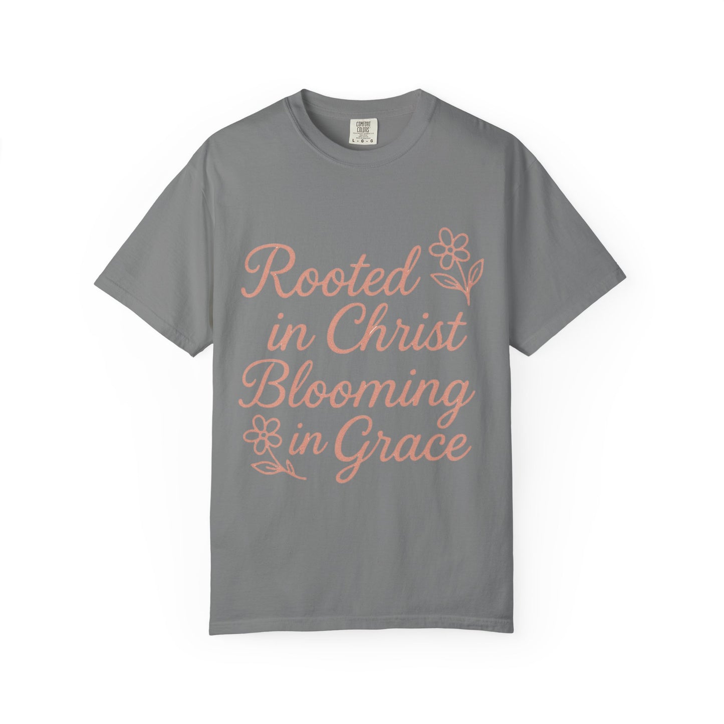 Inspirational Christian T-Shirt | Rooted in Christ, Blooming in Grace | Faith Apparel, Christian Gifts, Unisex Tees, Casual Wear