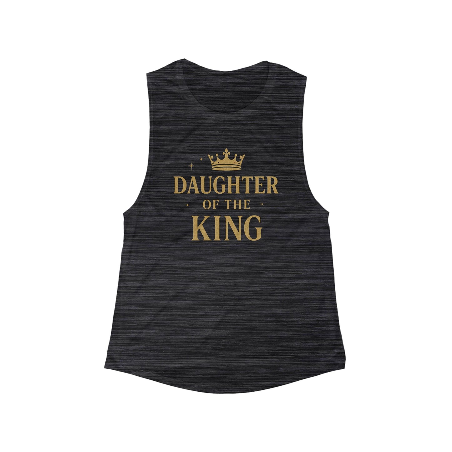 Daughter of the King Muscle Tank, Inspirational Women's Flowy Top, Faith-Based Shirt, Casual Activewear, Perfect Gift for Her
