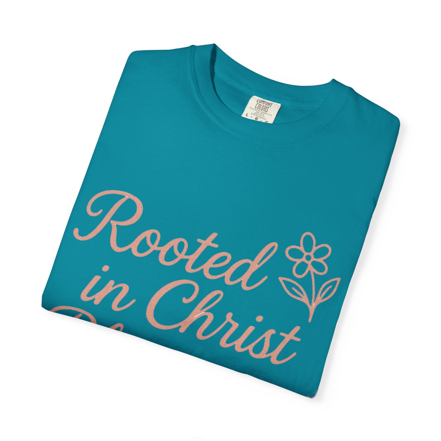 Inspirational Christian T-Shirt | Rooted in Christ, Blooming in Grace | Faith Apparel, Christian Gifts, Unisex Tees, Casual Wear