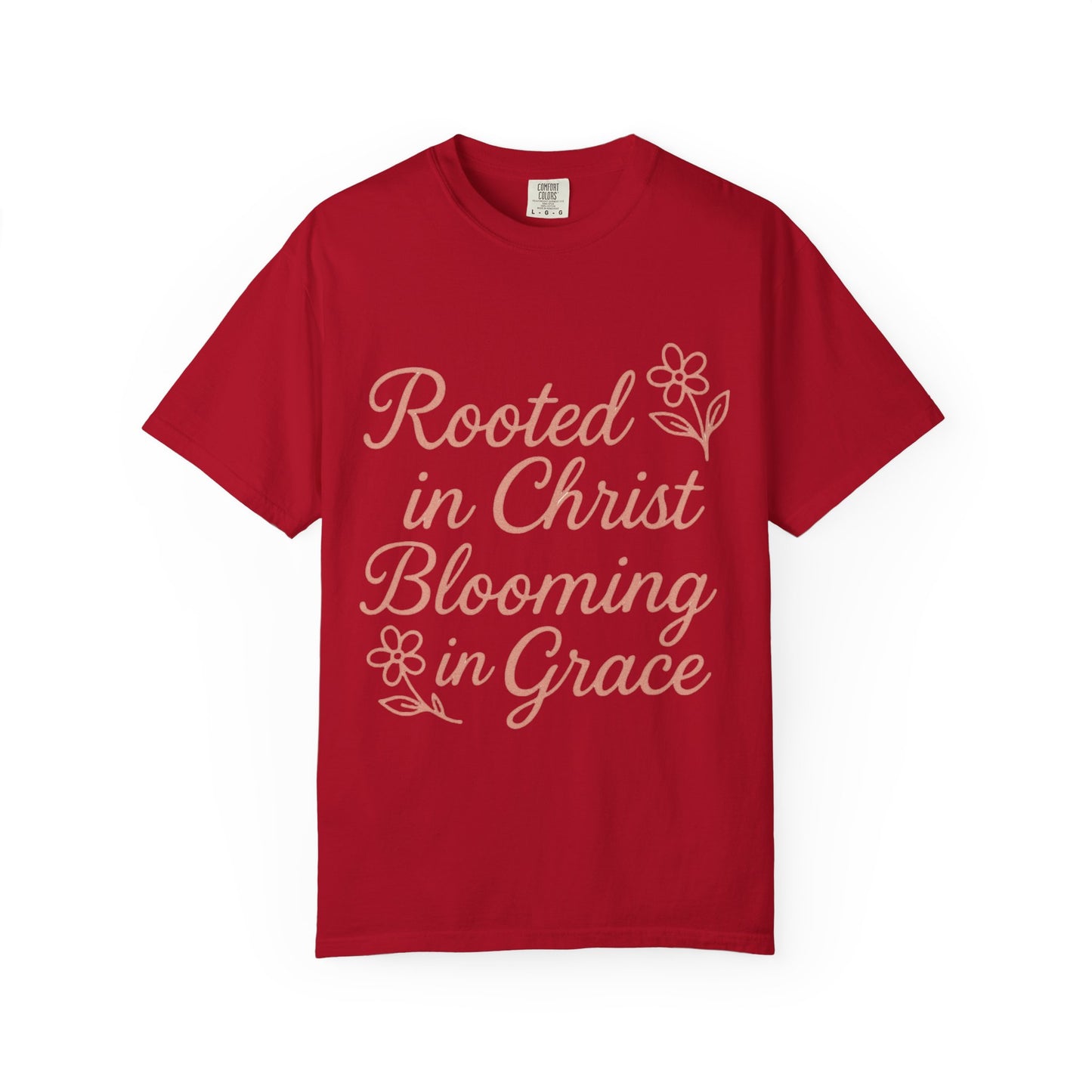 Inspirational Christian T-Shirt | Rooted in Christ, Blooming in Grace | Faith Apparel, Christian Gifts, Unisex Tees, Casual Wear