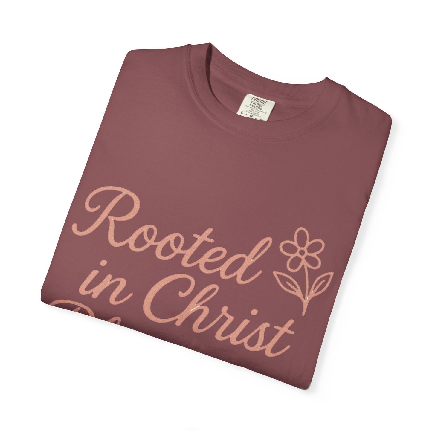 Inspirational Christian T-Shirt | Rooted in Christ, Blooming in Grace | Faith Apparel, Christian Gifts, Unisex Tees, Casual Wear