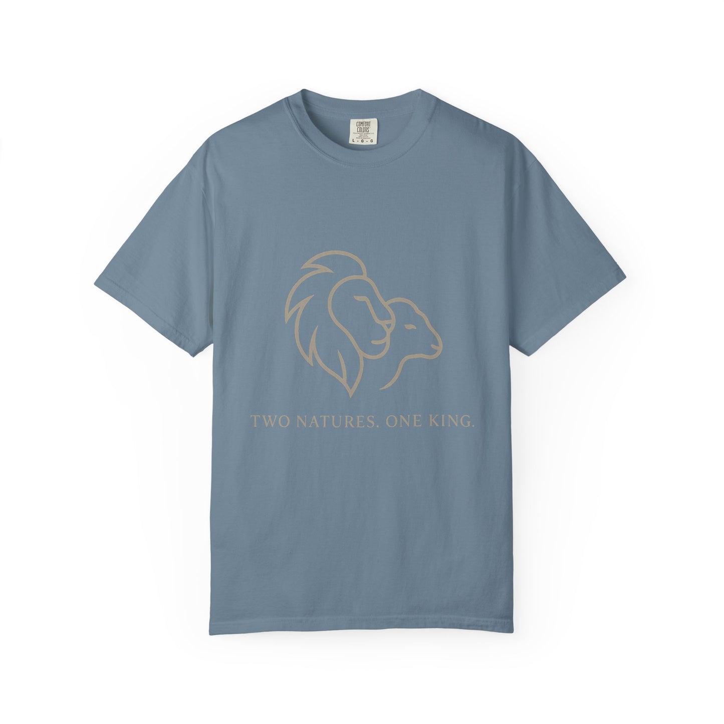 Garment-Dyed T-shirt with Inspirational Lion Design, Unisex Graphic Tee, Comfortable Casual Wear, Perfect Gift, Nature Lover Apparel