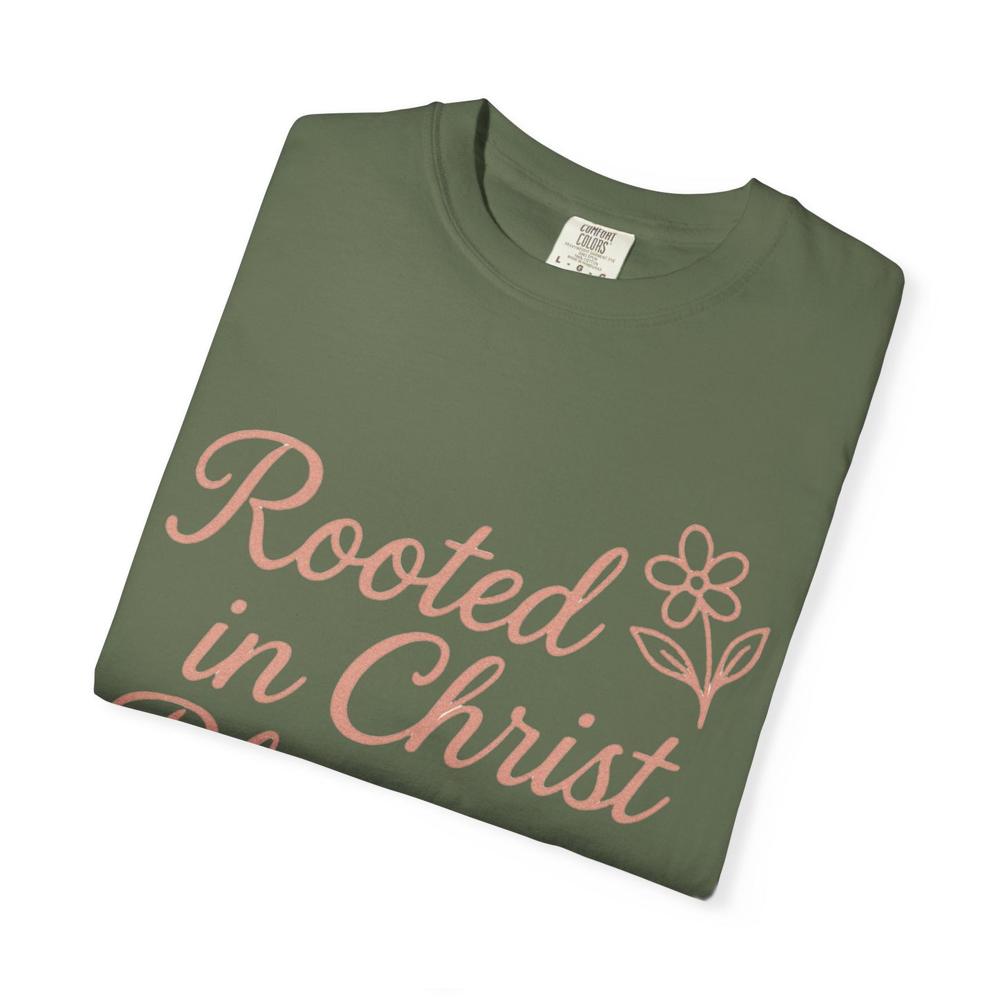 Inspirational Christian T-Shirt | Rooted in Christ, Blooming in Grace | Faith Apparel, Christian Gifts, Unisex Tees, Casual Wear